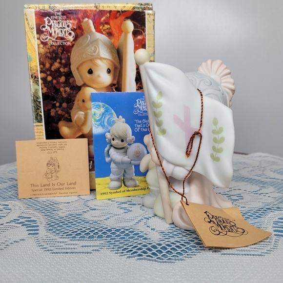 Precious Moments This Land Is Our Land Special 1992 Edition Christopher Columbus - Picture 9 of 17